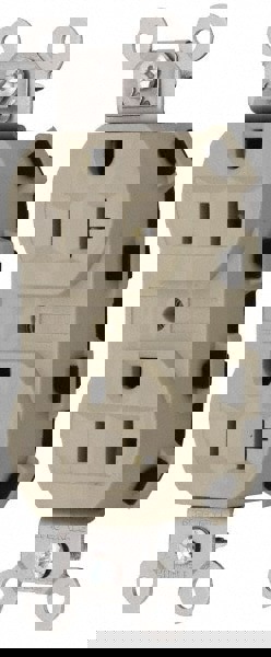 Straight Blade Receptacles; Receptacle Type: Duplex Receptacle ; Grade: Specification ; Color: White ; Grounding Style: Self-Grounding ; Amperage: 20.0000 ; Voltage: 125V AC